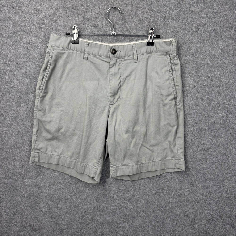 Faherty‎ Brand Mens All Day Shorts Grey Organic Cotton Tencel Stretch Size 31